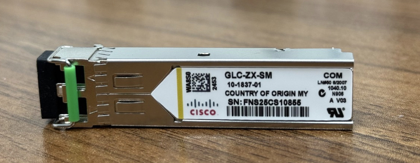 ماژول فیبر نوری برند سیسکو مدل GLC-ZX-SM