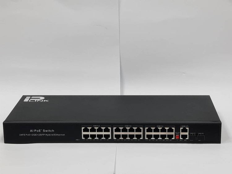 سوییچ برند آی پی لینک مدل YV-AI2026FEGE-2SFP